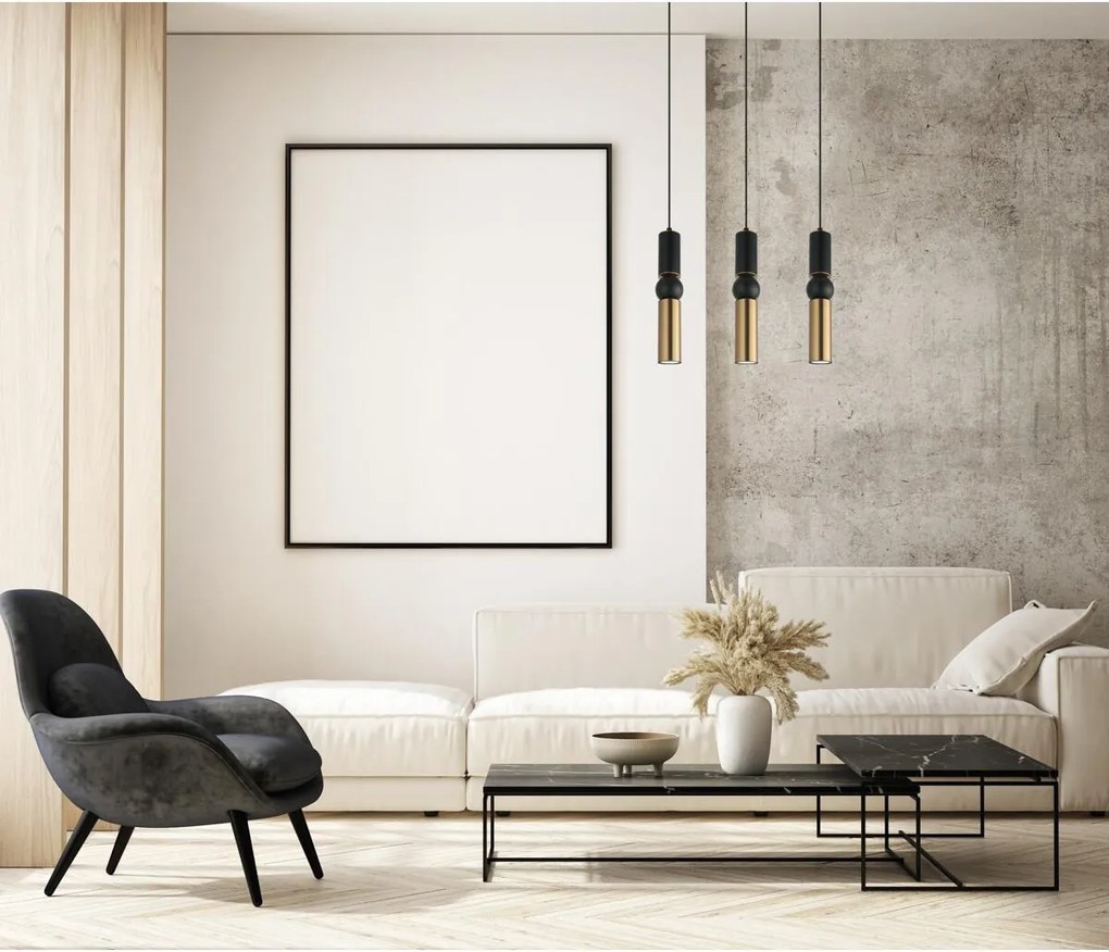 Italux modern függeszték isidora antik bronz fekete itxpnd-14290-3a-bk-bro