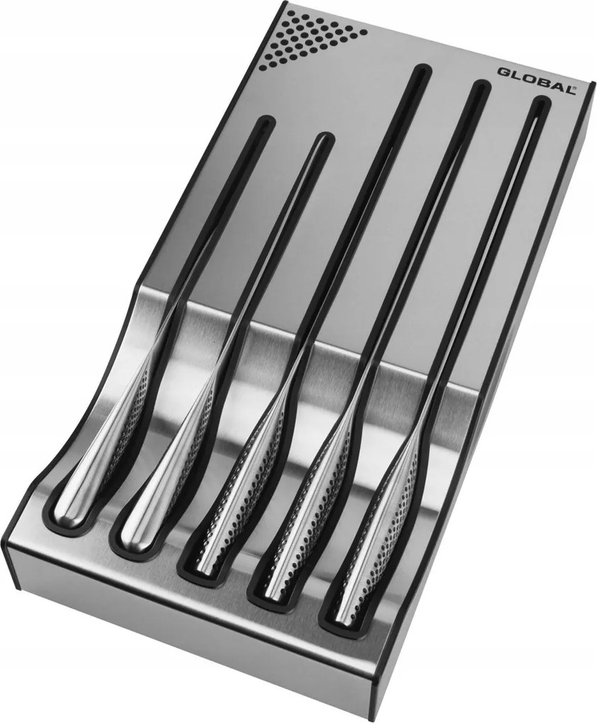 Késkészlet Global Classic Dock Set B Alappal 5 db acél késhez