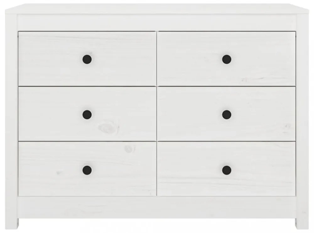 fehér tömör fenyőfa kisszekrény 100 x 40 x 72 cm