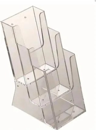 Prospektustartó, asztali/fali, 3 rekeszes, 1/3 A4 (IC4310X)