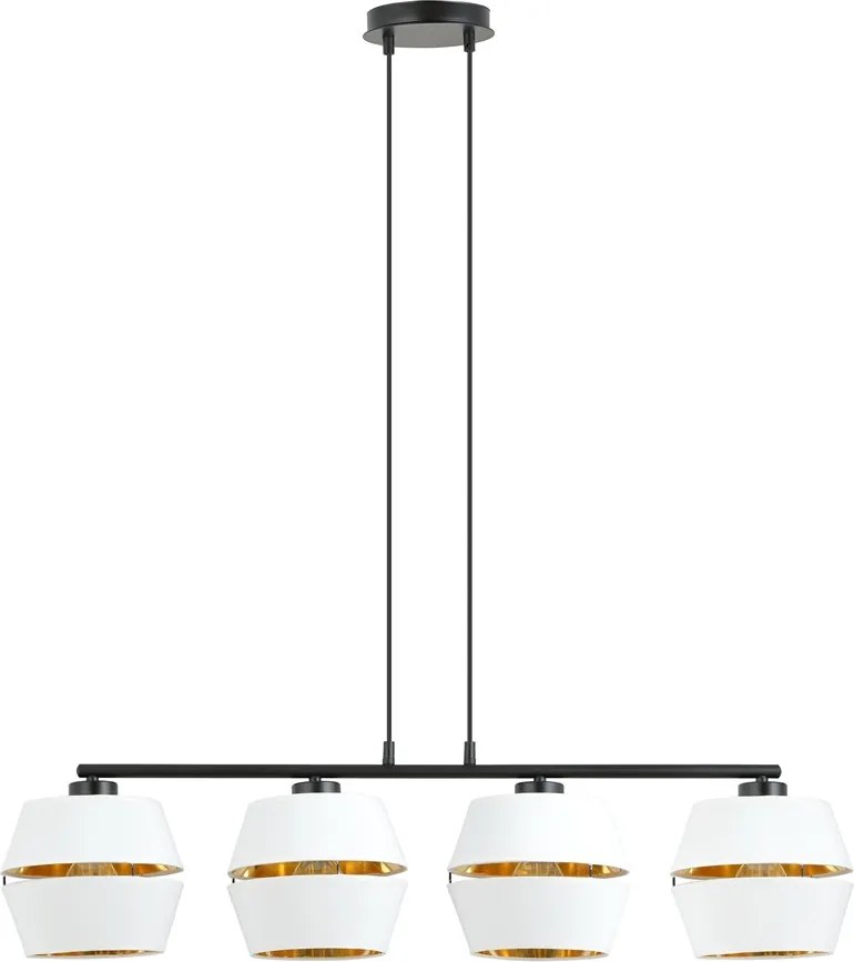 Emibig modern függeszték piano fehér fekete arany emi1182/4