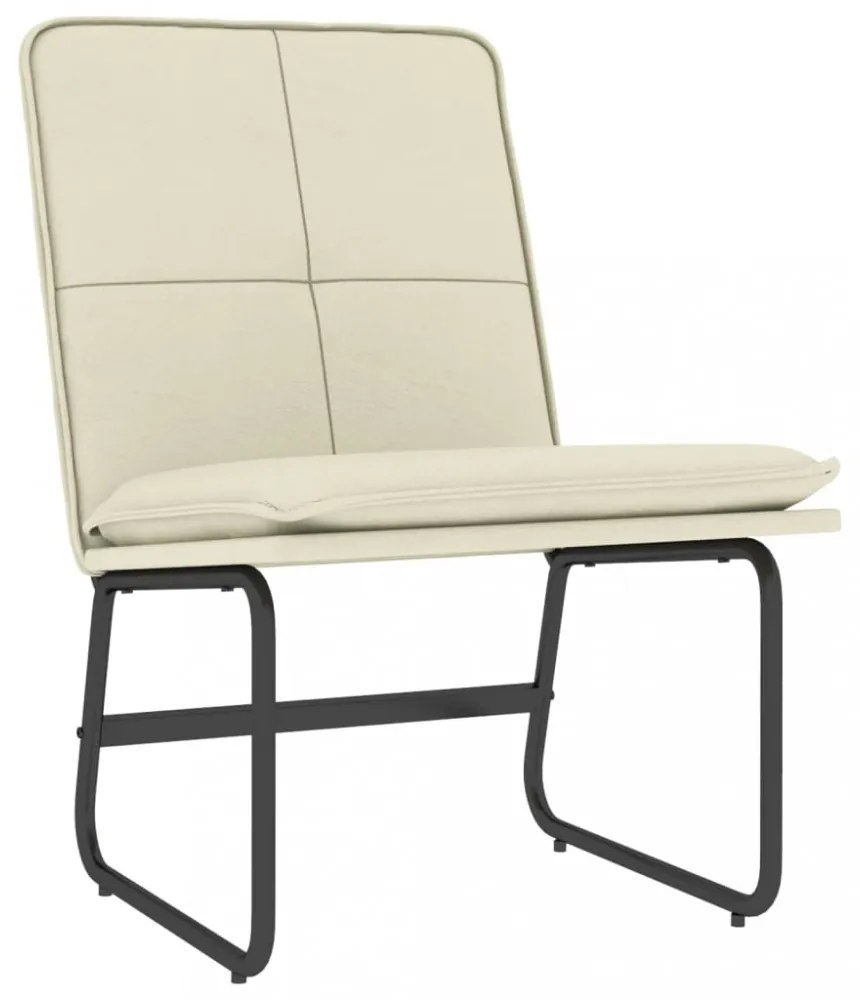 vidaXL krémszínű műbőr pihenőszék 54 x 75 x 76 cm