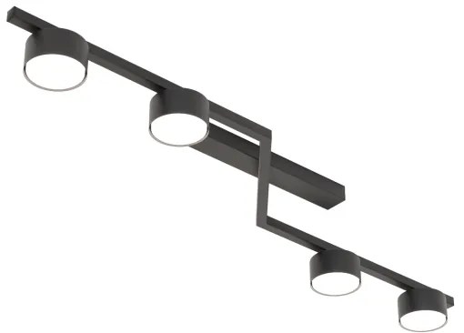 Mennyezeti lámpa SKAN 4xGX53/12W/230V fekete