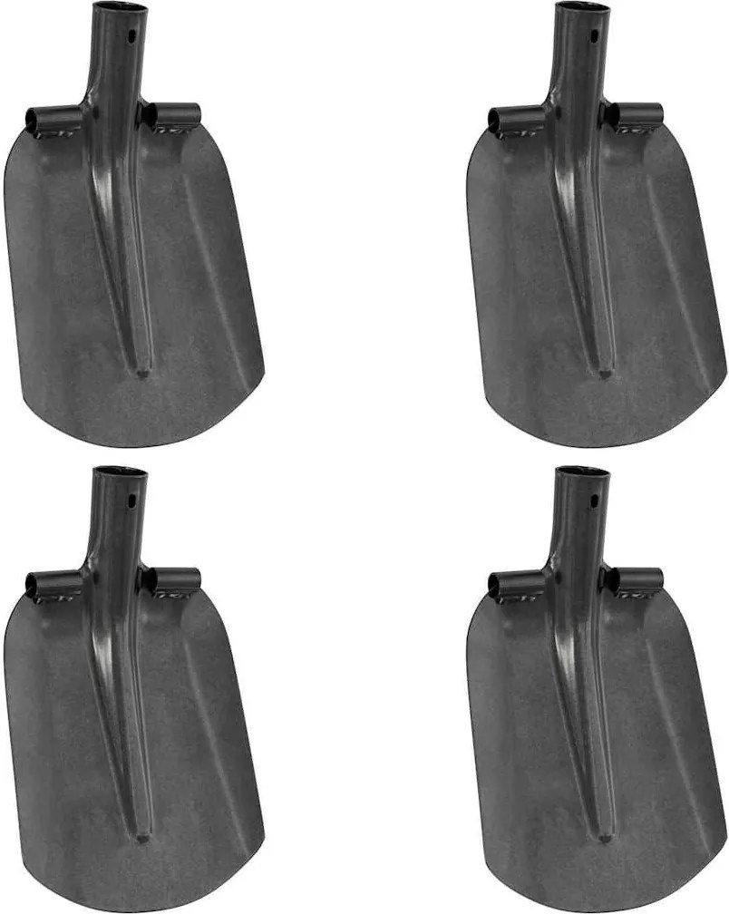 vidaXL Lapát Fej 4 pcs Ezüst 33 x 21 cm Porszórt acél