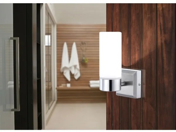 Globo 7815 - SPACE 1xE14/40W für Bad, Wandlampe, IP44, 230V