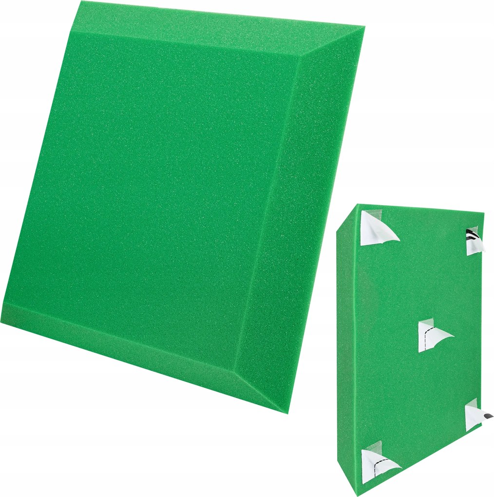 Dekoratív Falpanel Zöld Trapéz Lakberendezés Hab ferde oldalak