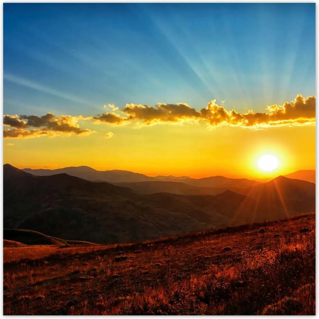 Poszterek 100x100 Gyönyörű naplemente