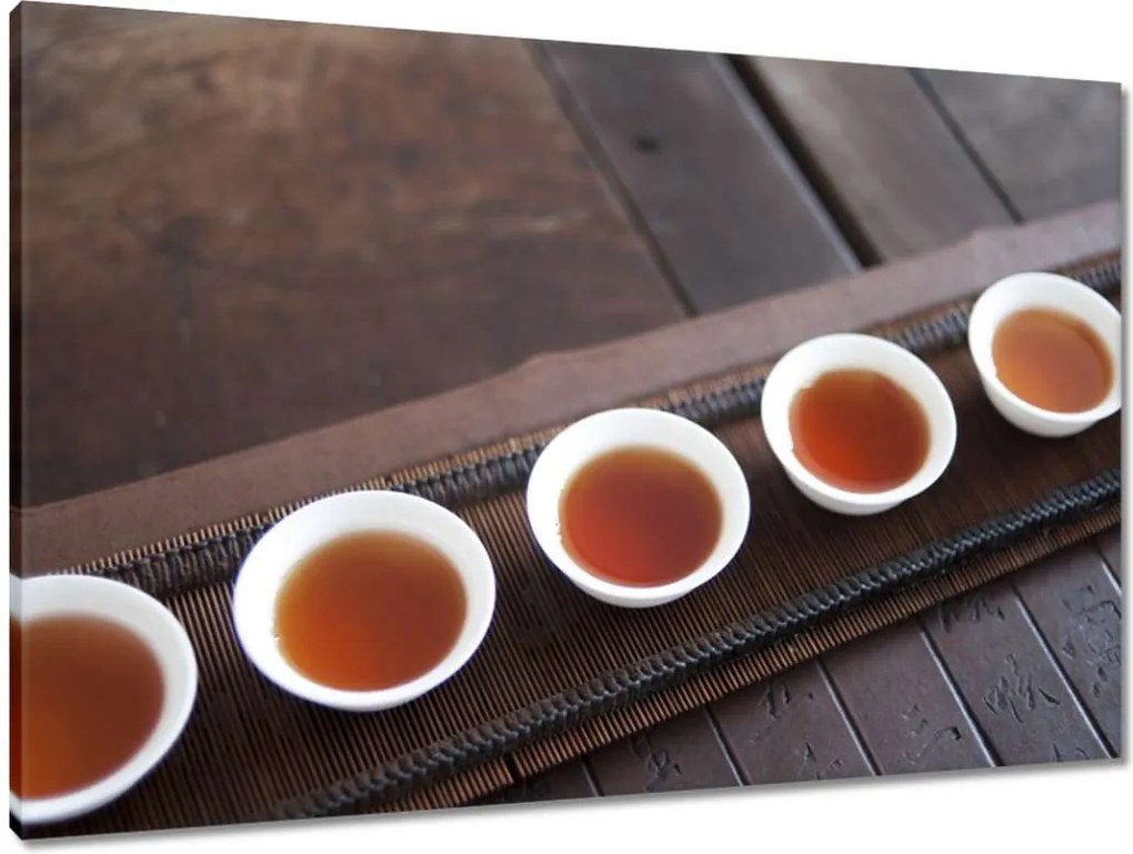 Vászonkép 90x60 Tea japán módra