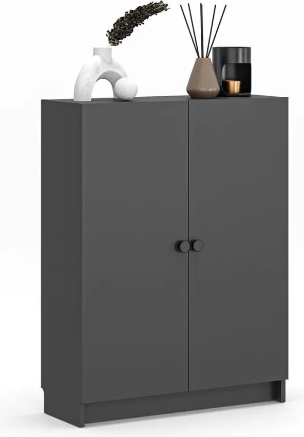 Könyvespolc, antracit, 80 cm – Bili3