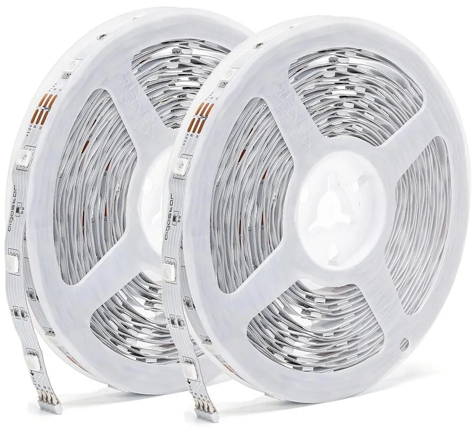 Aigostar - LED RGBW dimmelhető LED szalag/48W/12V 2x7,5 m Wi-Fi