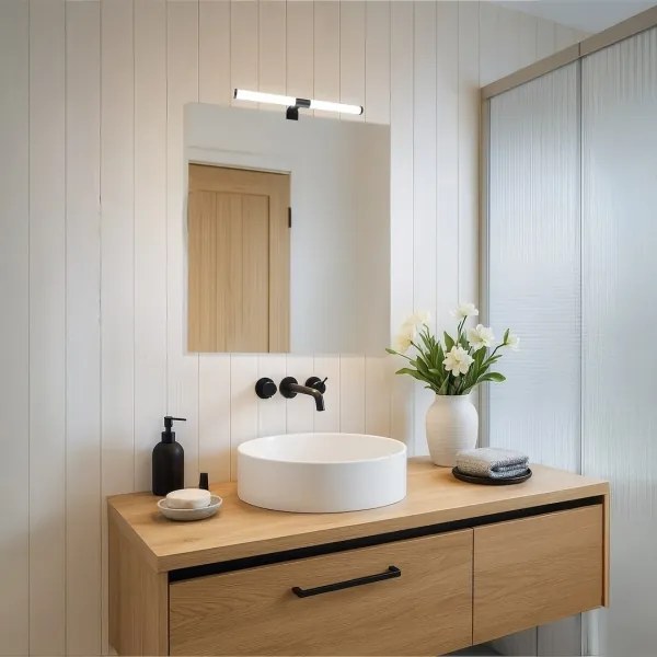 LED fürdőszobai tükörvilágítás APA LED/6W/230V 40 cm IP44 fekete