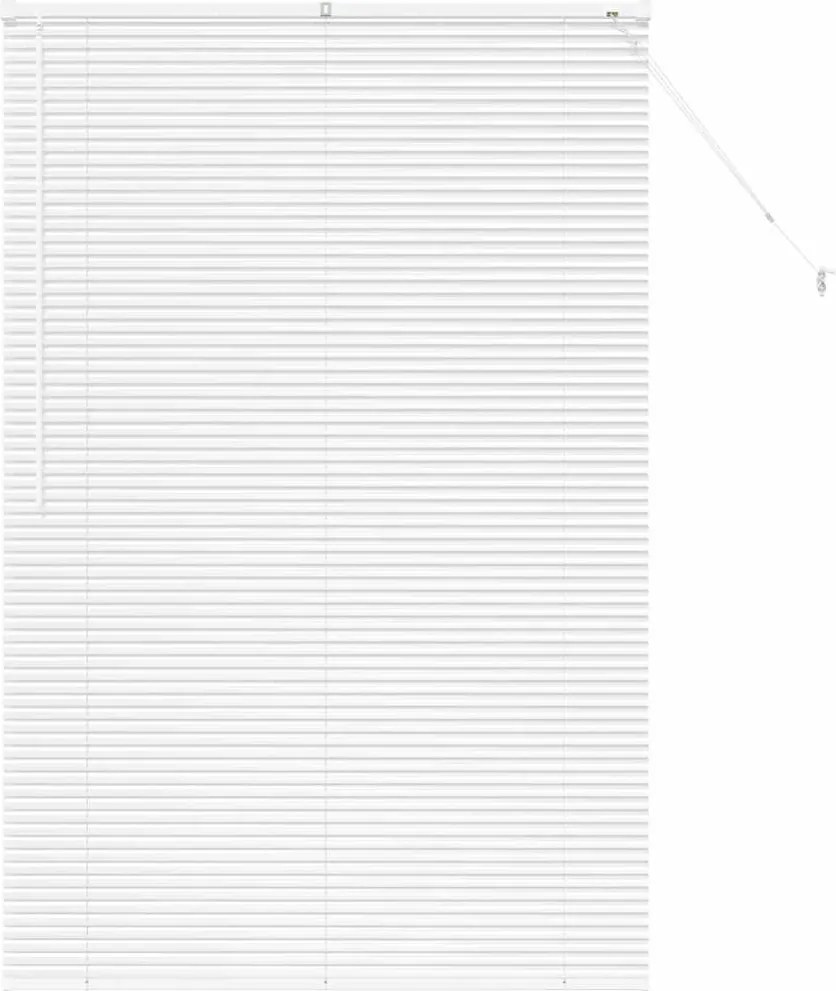 vidaXL Zsalugáter Redőnyök Fehér 175 x 110 cm Alumínium