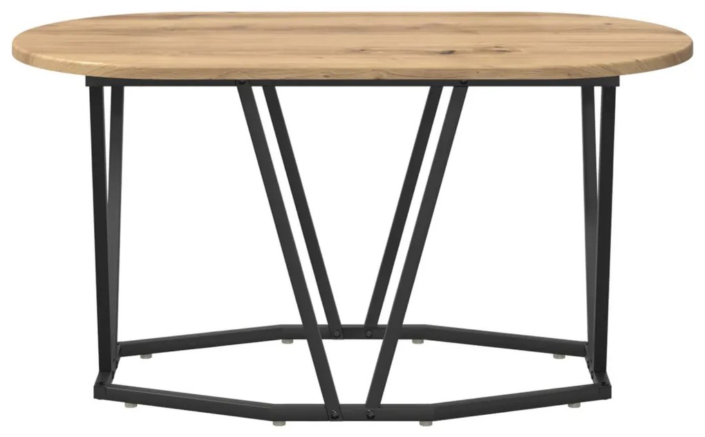 Kávézóasztal Mesteri Tölgy 80x40x40,5 cm Műanyag és Fém