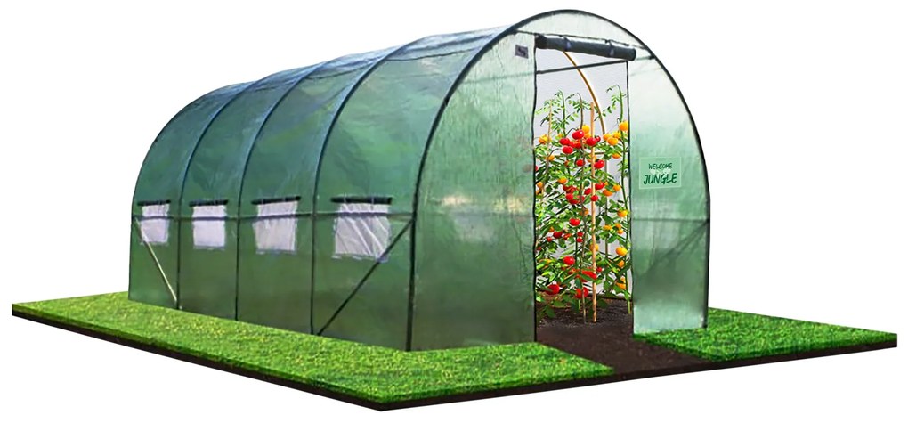 Kerti fóliaház/fóliasátor 3x6m UV filterrel PREMIUM