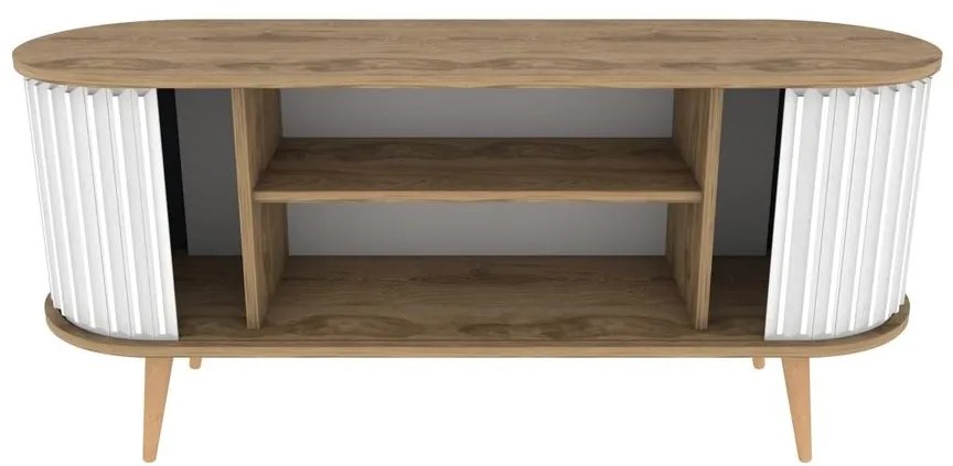 TV szekrény Stor - Oud Oak, White