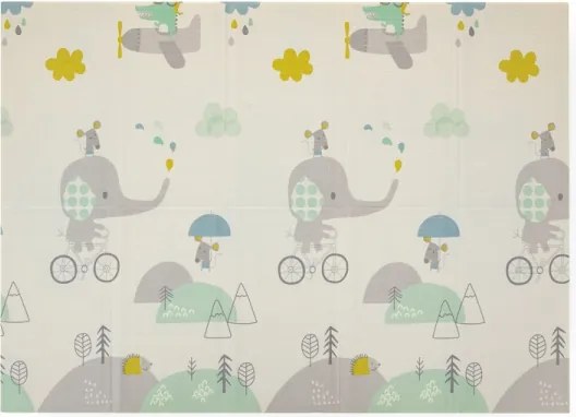 PETITE&MARS - Összecsukható játékszőnyeg CAMPY ELEPHANT&FOX
