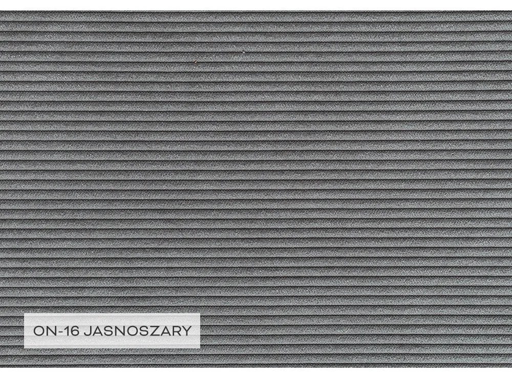 Szürke kordbársony kinyitható sarokkanapé (bal oldali) Lofty Lilly – Miuform