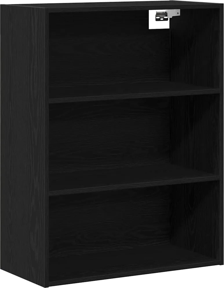 vidaXL Függőleges Faliszekrény Fekete tölgy 69,5 x 32,5 x 90 cm