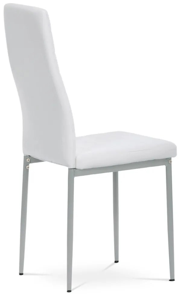 Scaun din piele ecologica alba DCL-377