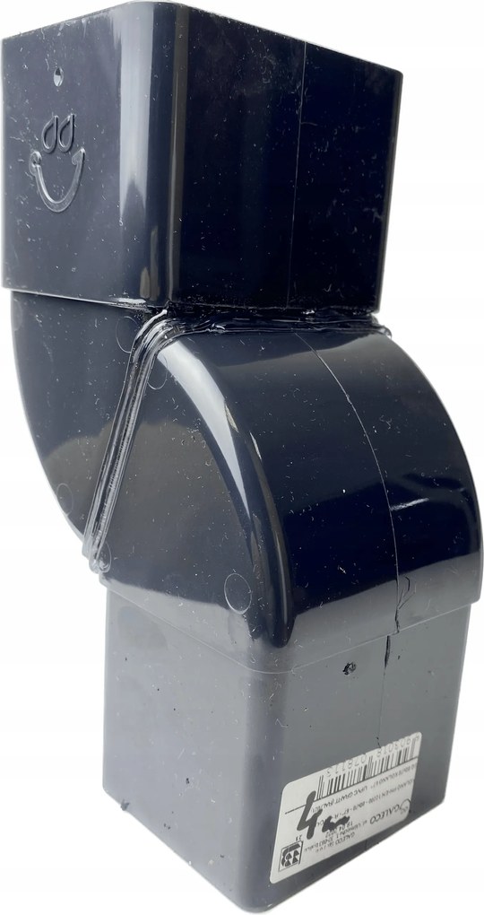 Lefolyócső 4cm Galeco páraelszívó nélkül 70x80mm grafit Bzo