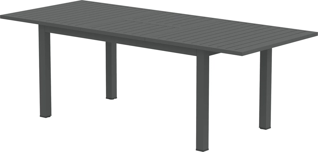 Outsunny Bővíthető Alumínium Pavilon Asztal 160/220x90 cm Időjárásálló Erkély Asztal, Csúszásmentes Büfé Asztal Kempingezéshez 6-8 Főnek, Kültéri Étke
