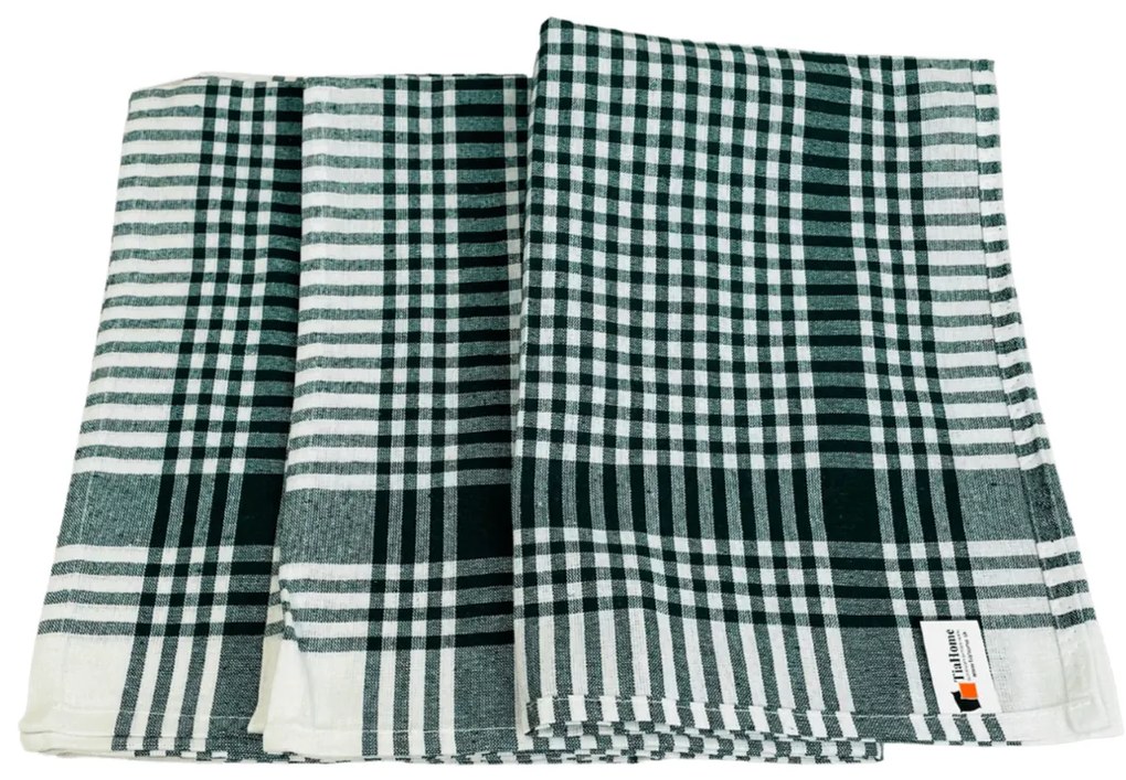 Konyhai pamut törölköző Zöld 50x70cm TiaHome