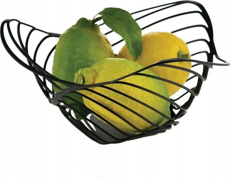 Alessi Trinity Gyümölcskosár 26 cm Fekete