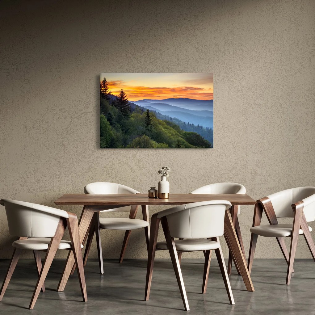 Vászonkép - Vörös hajúak a hegyekben (90x60 cm)