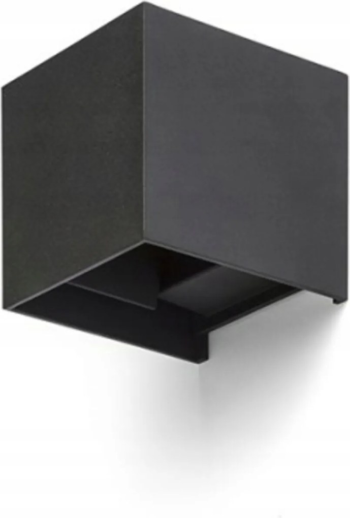 Rendl Tito Sq DIMM Led fali lámpa fekete IP65 2x3W 3000K szabályozható fényerővel