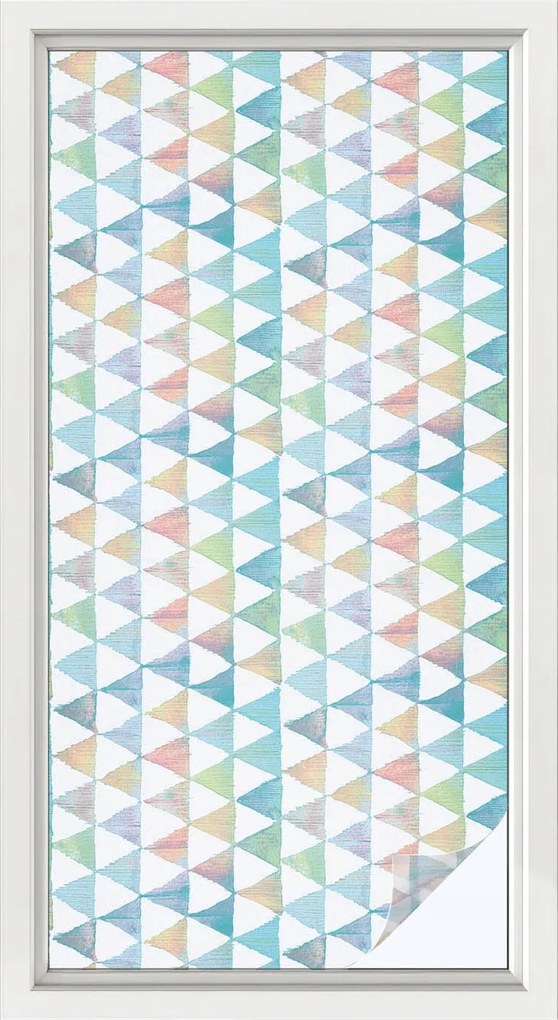 Szélvédőfólia Adatvédelem Geometrikus háromszögek 50x100 cm