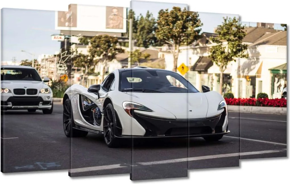 Vászonkép 100x60 Fehér sportautó