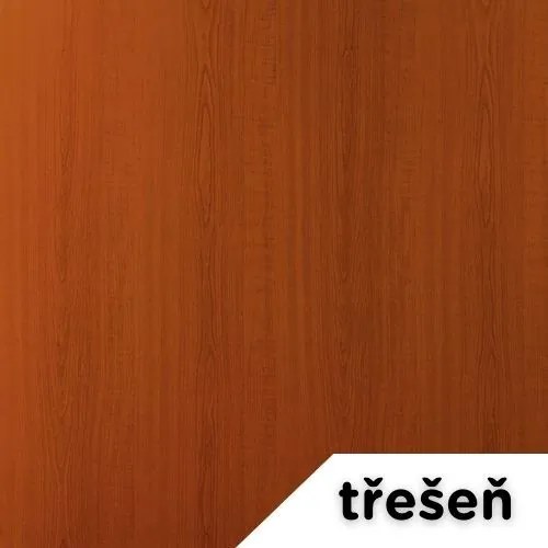 OfficeTech Strong állítható magasságú asztal 180 x 80 cm, fekete alap, cseresznye