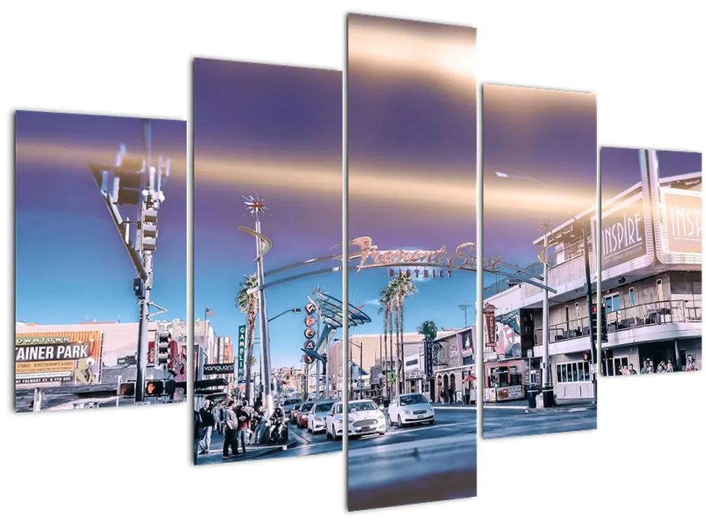 Kép egy utcáról Las Vegasban (150x105 cm)