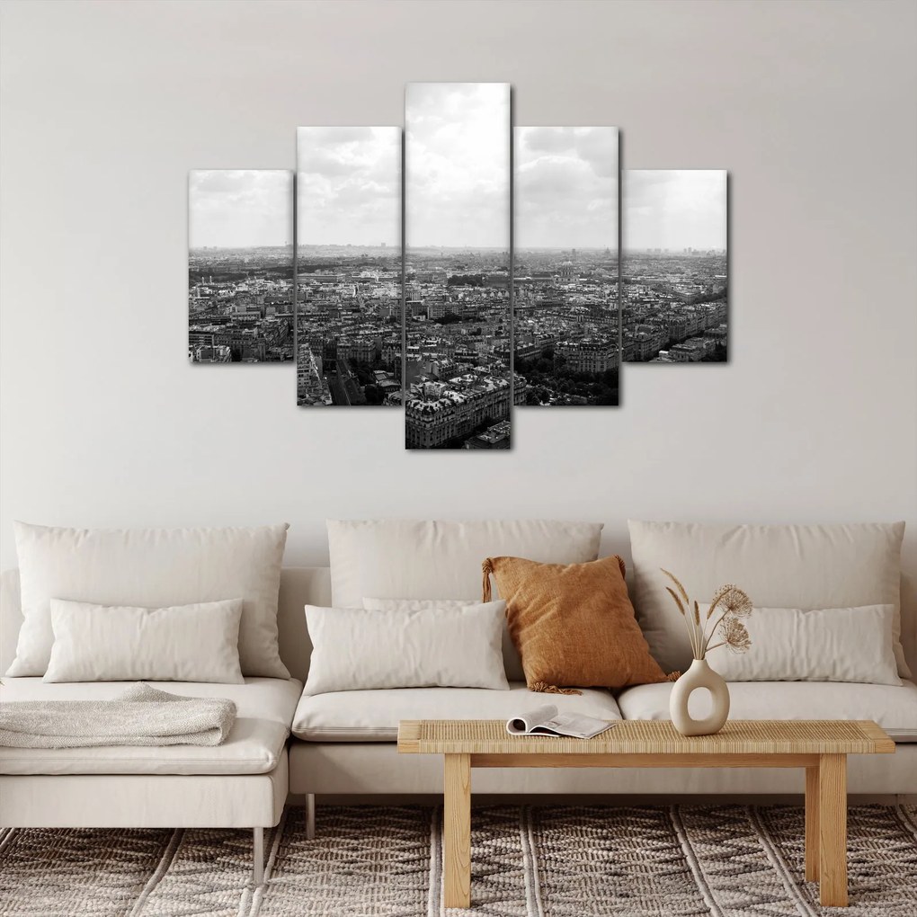 Kép - Házak háztetői Párizsban (150x105 cm)