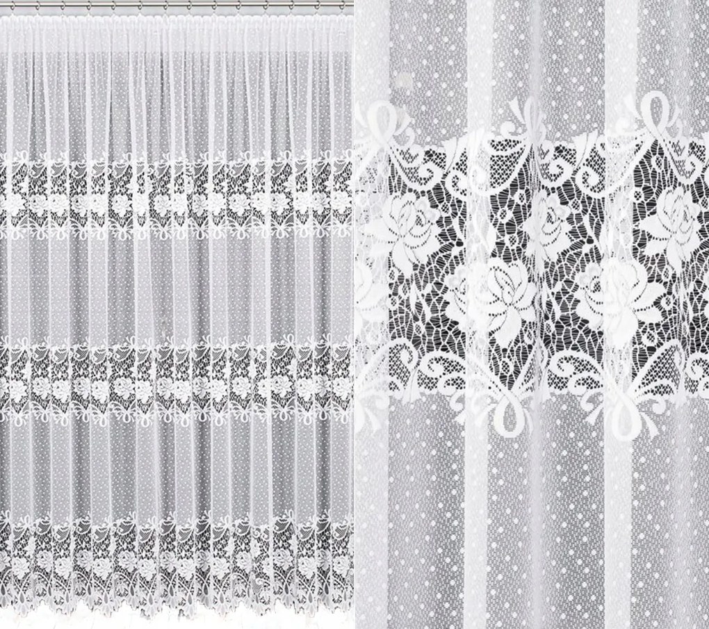 Rózsa Hosszú Jacquard Függöny Méter Magas 250CM