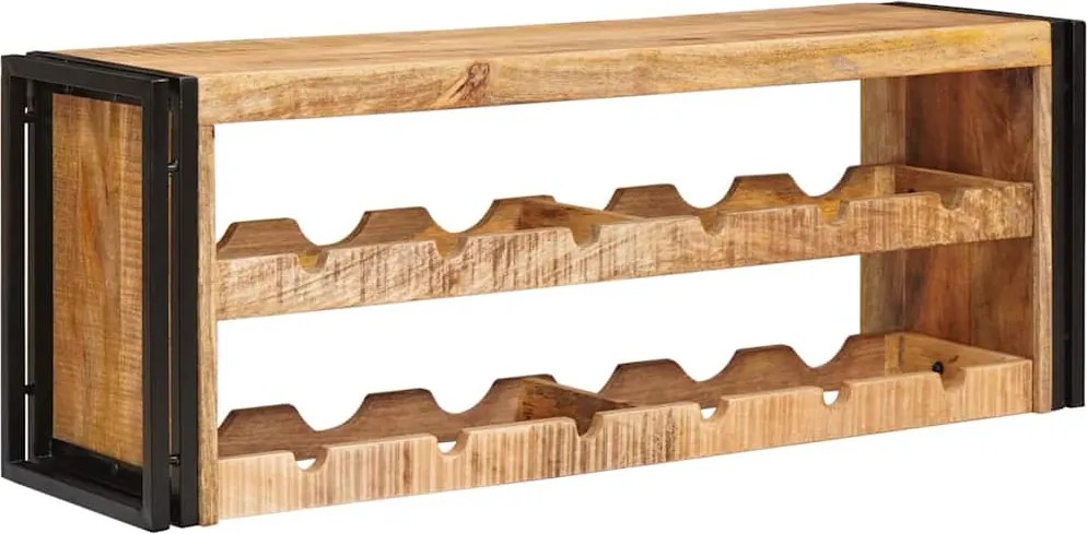vidaXL Borágas Barna 100 x 45 x 33 cm Tömör Durva Mangófában