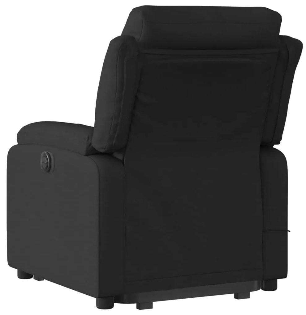 vidaXL fekete szövet dönthető masszázs- és állófotel