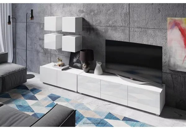 Faliszekrény PAVO 34x34 cm fényes fehér