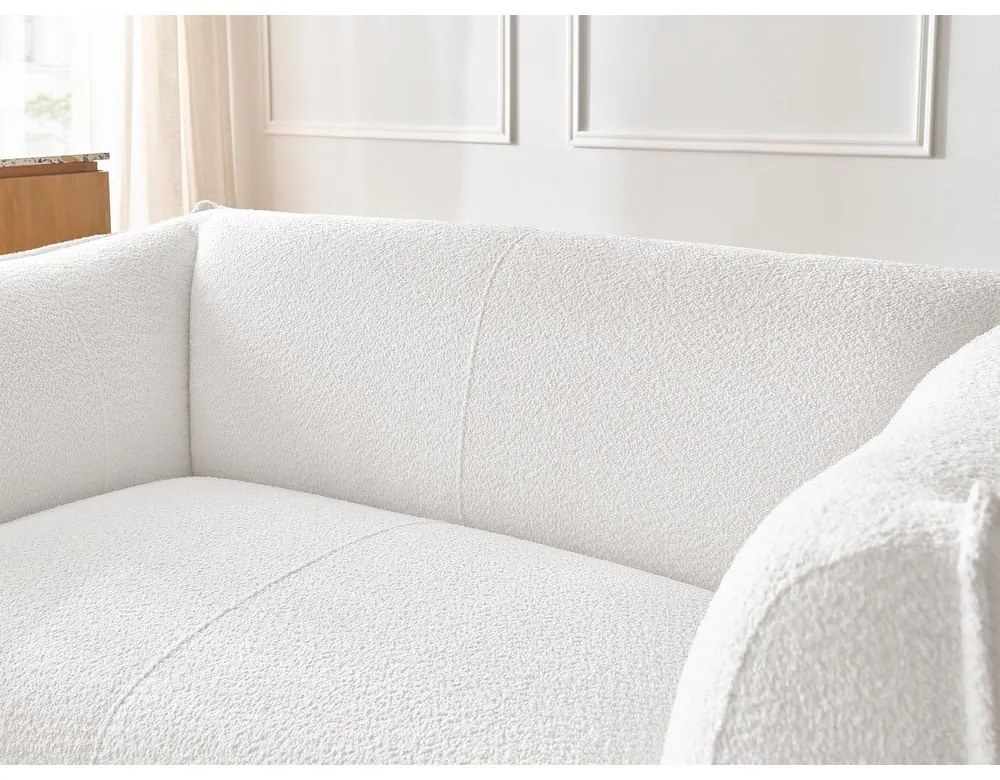 Fehér buklé kanapé 170 cm Giorgia – Bobochic Paris