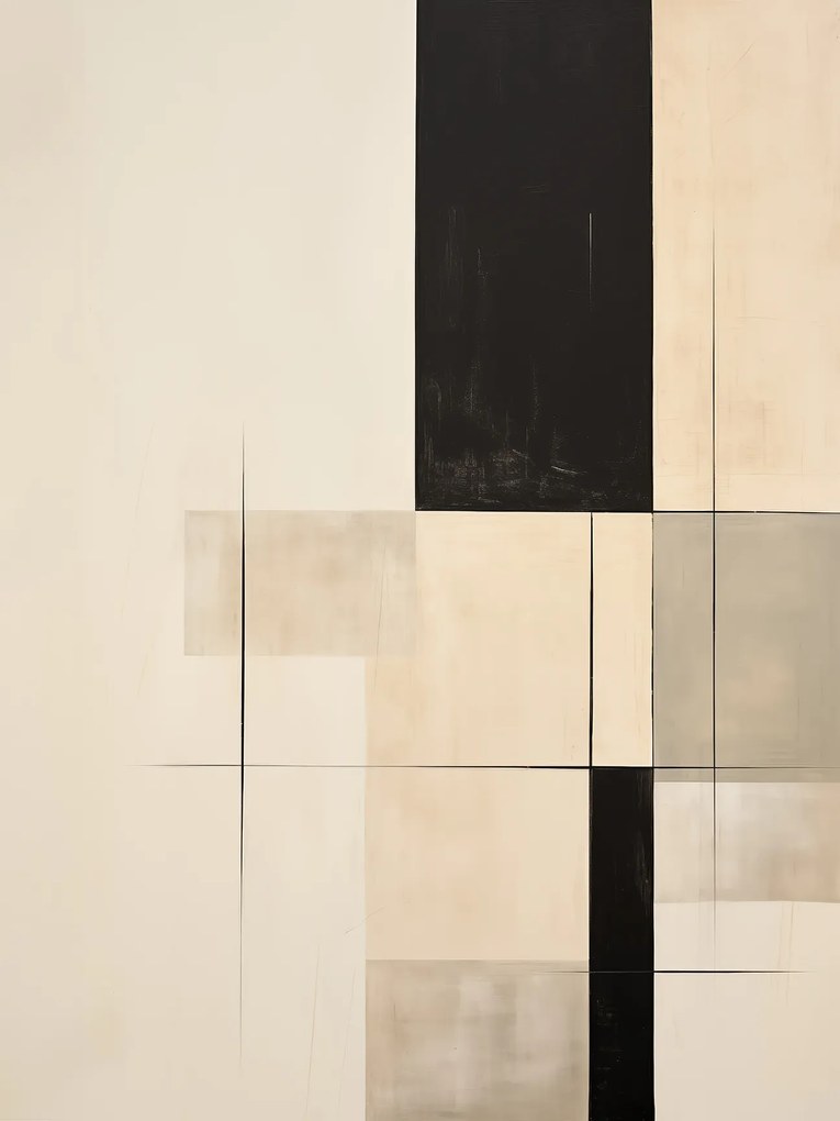 Kortárs művészet poszter 21x30cm bézs-barna nappaliba #567