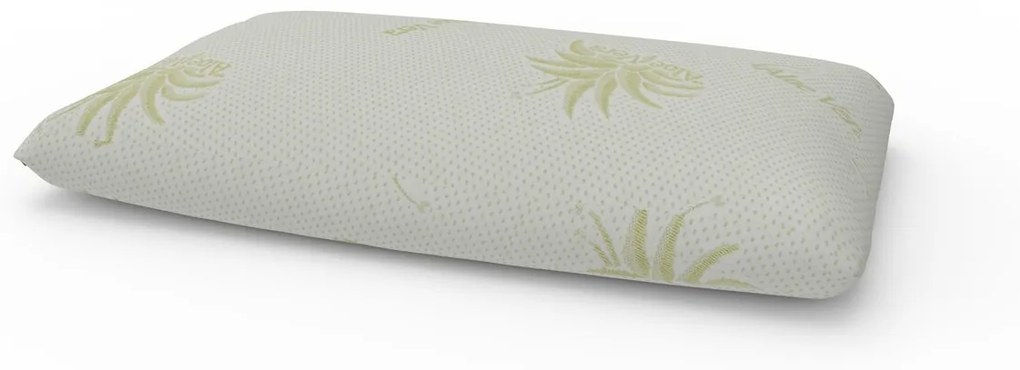 Green Future Soft Memory Latex Aloe Vera Párna, 39x62 x12.5 cm
