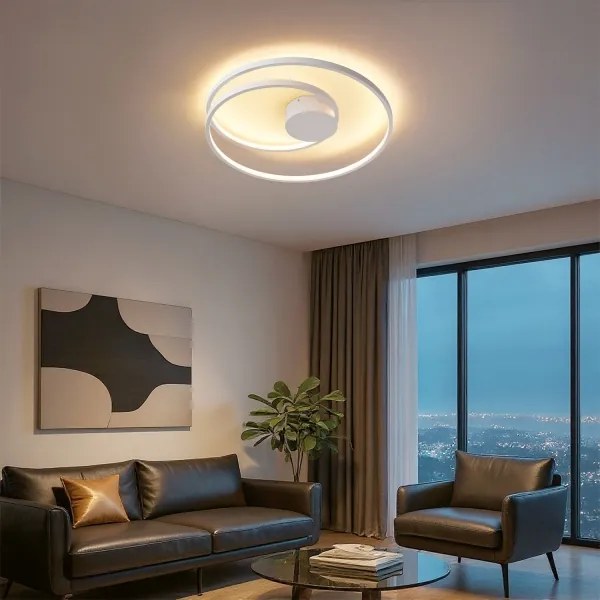 Brilagi - dimmelhető LED mennyezeti lámpa TWISTER LED/48W/230V, Ø 50 cm, fehér + távirányító