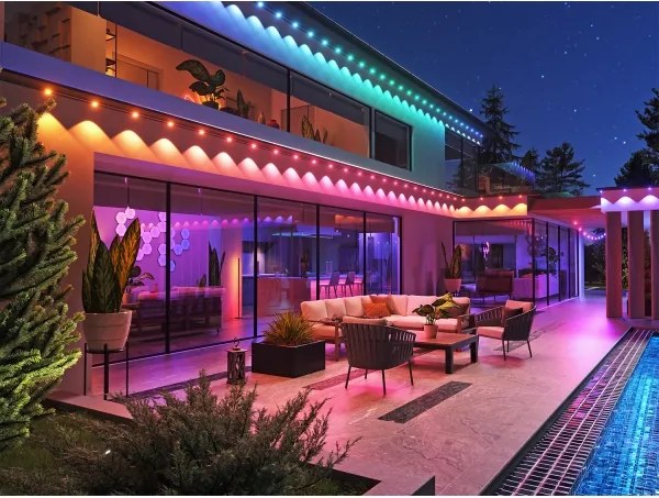 Nanoleaf N7401E00-5POL - LED RGBCW bővítő szalag 72W/230V 5m 2200-6500K IP67 Wi-Fi