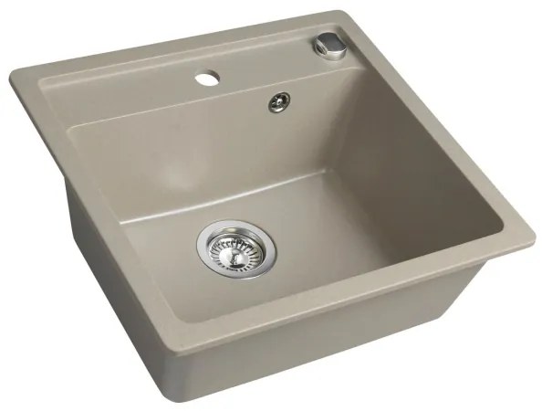 Sapho - Konyhai mosogató 53x50 cm gránit/bézs