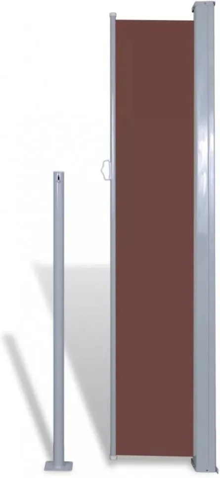 veranda behúzható válaszfal 160 x 300 cm barna