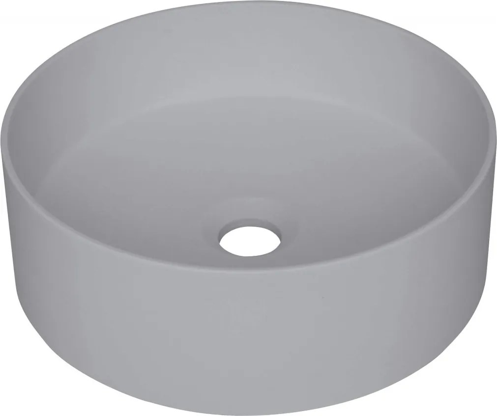 Szilikon szürke metál Gránit mosdókagyló, asztallap (CQS_SU4S) /po/