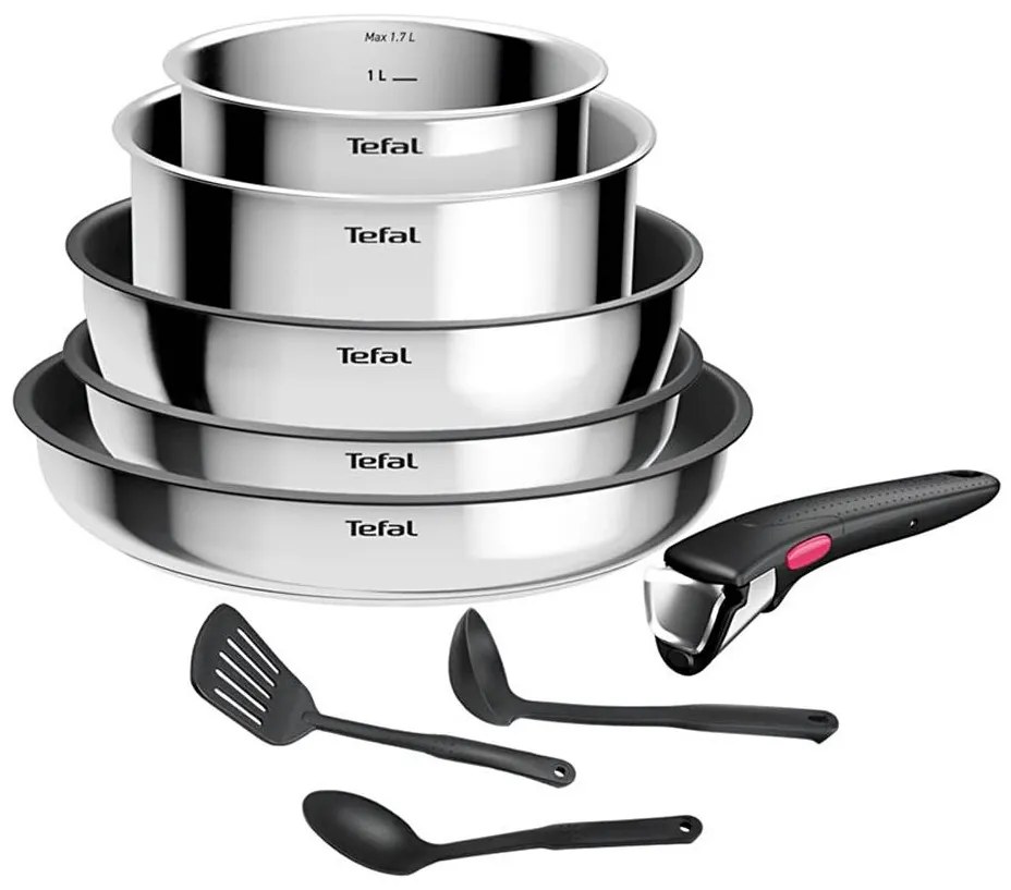 Tefal - INGENIO COOK 9 részes rozsdamentes acél edénykészlet