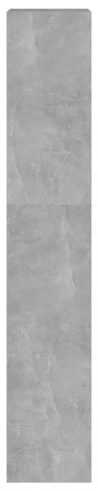 betonszürke térelválasztó könyvszekrény 40 x 30 x 166 cm