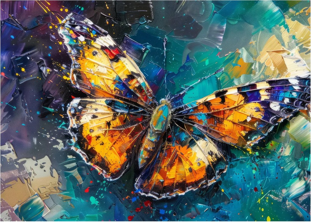 Kép - Pillangó, olajfestmény (70x50 cm)