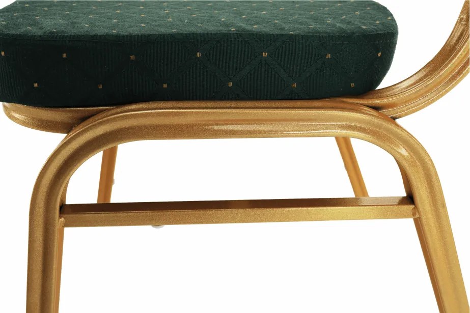 Rákásolható szék, zöld/arany festés, ZINA 3 NEW